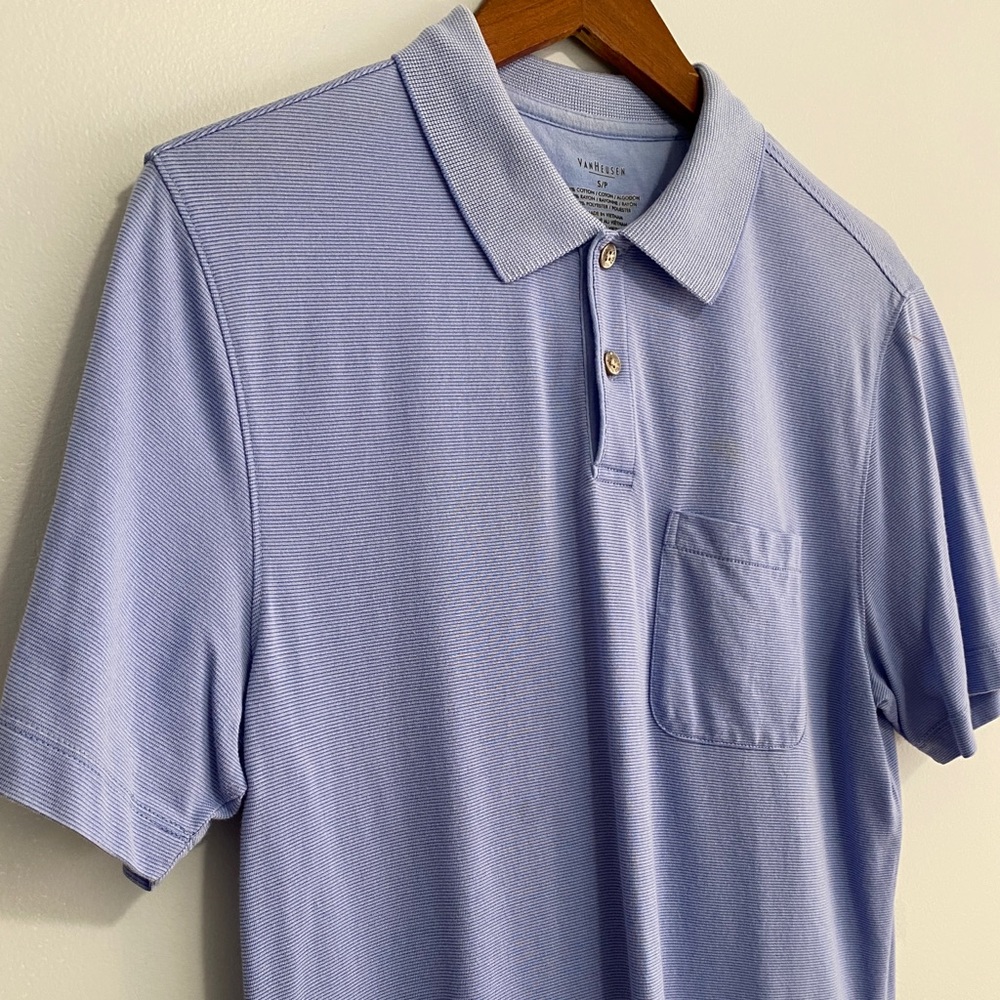 Van Heusen summer blue polo